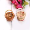 10pcs Small Baskets Wovens Basket with Handle Miniature Creatives Craft Supplies