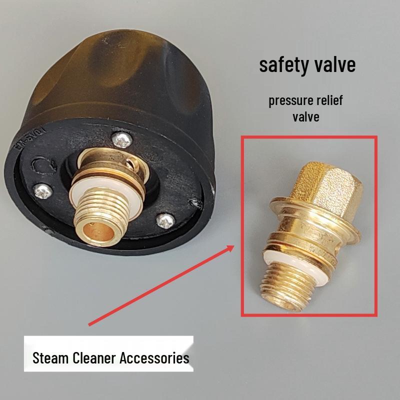 High-Temperature Pressure Steam Cleaner with Safety Relief Valve and Copper Fittings for Home Kitchen Safety valve - Model S154
