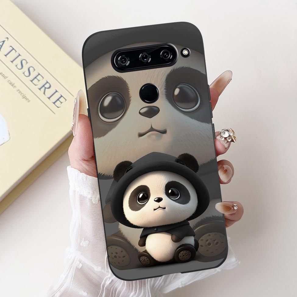 For LG V40 V50 ThinQ Case V50S ThinQ Cute Cartoon Cat Luxury Cool Shockproof Silicone Back Cover For LG V50S ThinQ 5G Phone Case