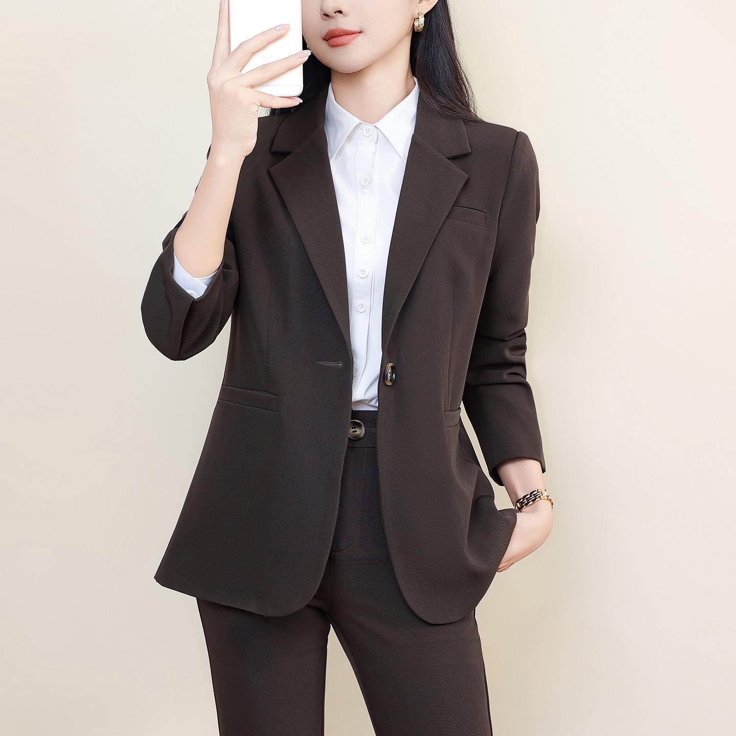 

226 Women s Plus Size Professional Suit Jacket, Autumn/Winter, Elegant Workwear XXL