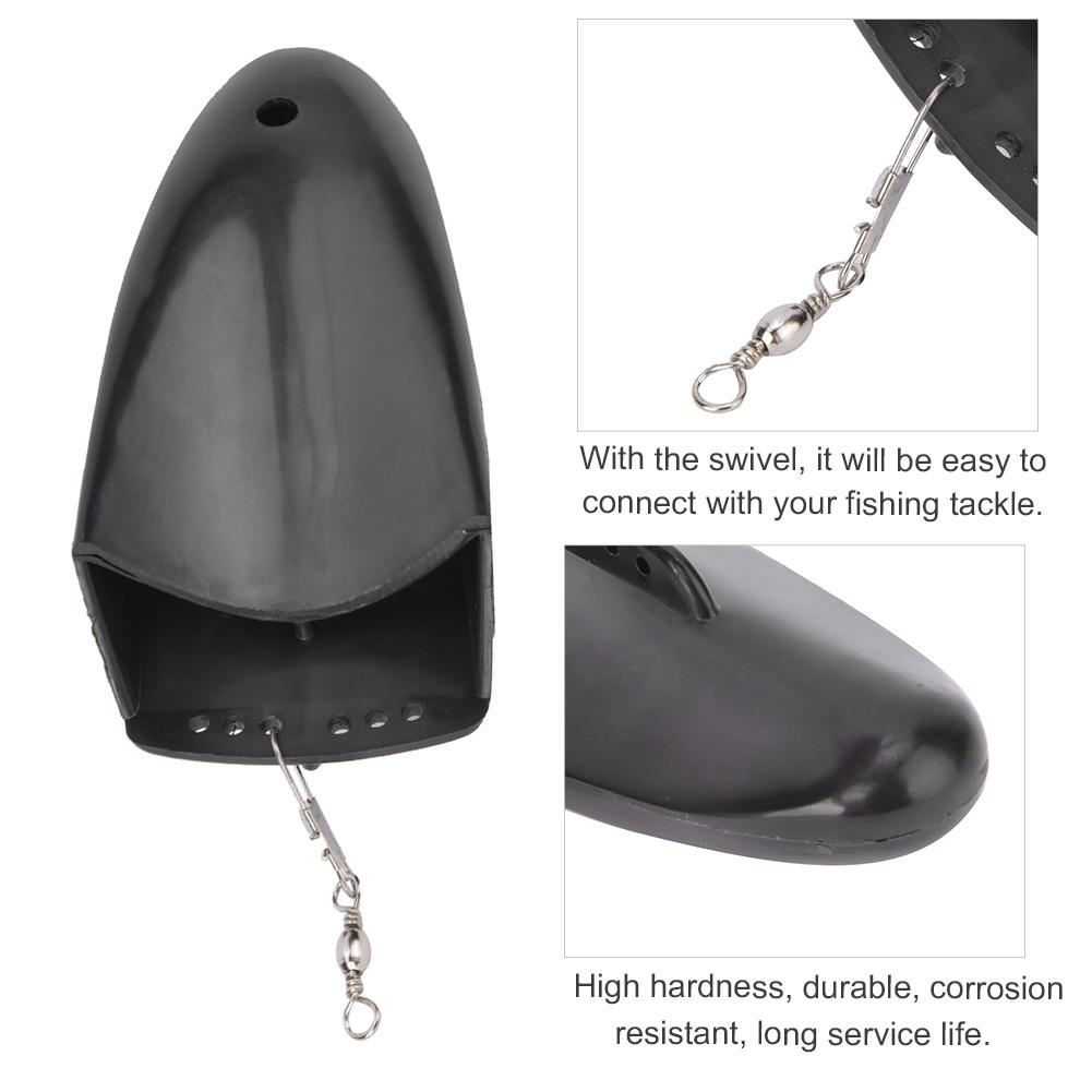 3pcs Plastic Fishing Trolling Diving Board with Swivel Fishing Tool Accessory