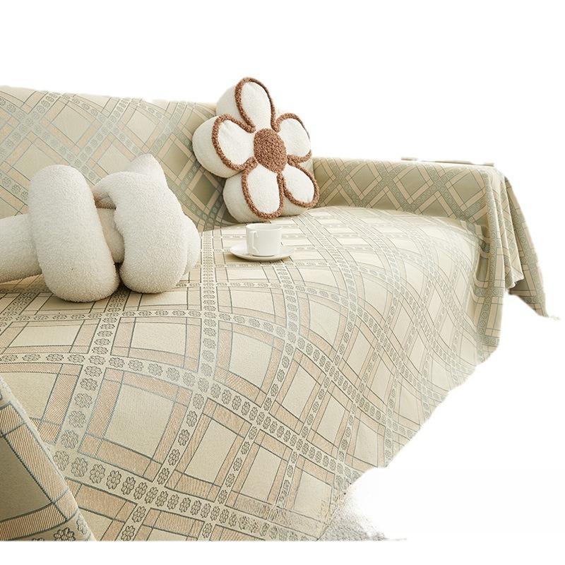 Nordic Instagram Style Sofa Towel Light Luxury Non-Slip Stain-Resistant Sofa Cover Universal Cover High Sense Four Seasons Universal Sofa Cover