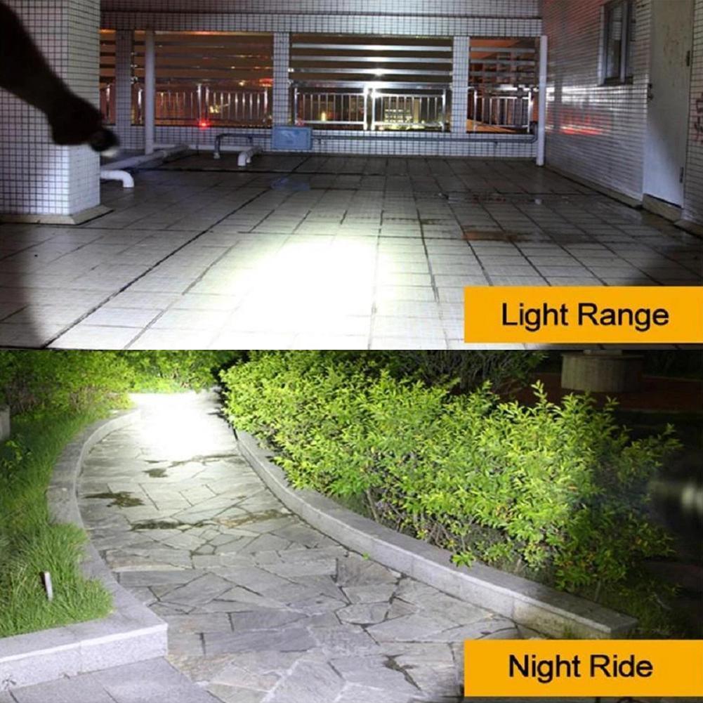 Hot XPE +COB Zoomable Light Lamp Torch With LED Flashlight 18650 USB Rechargeable