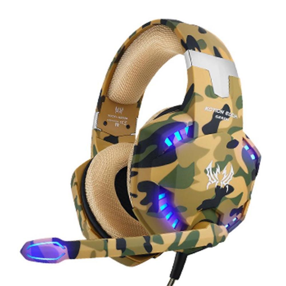 

G2600 Camouflage Headset Headset Illuminated Wired PC Gaming Headset PS4 Gaming Headset