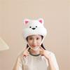White Terrier Dog Hat Soft Fleece Winter Hat For Cold Weather Easy To Wear Photo Props