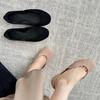 Sheepskin version~ retro niche suede round head shallow mouth flat bottom ballet shoes women's 2025 new spring and autumn single shoes