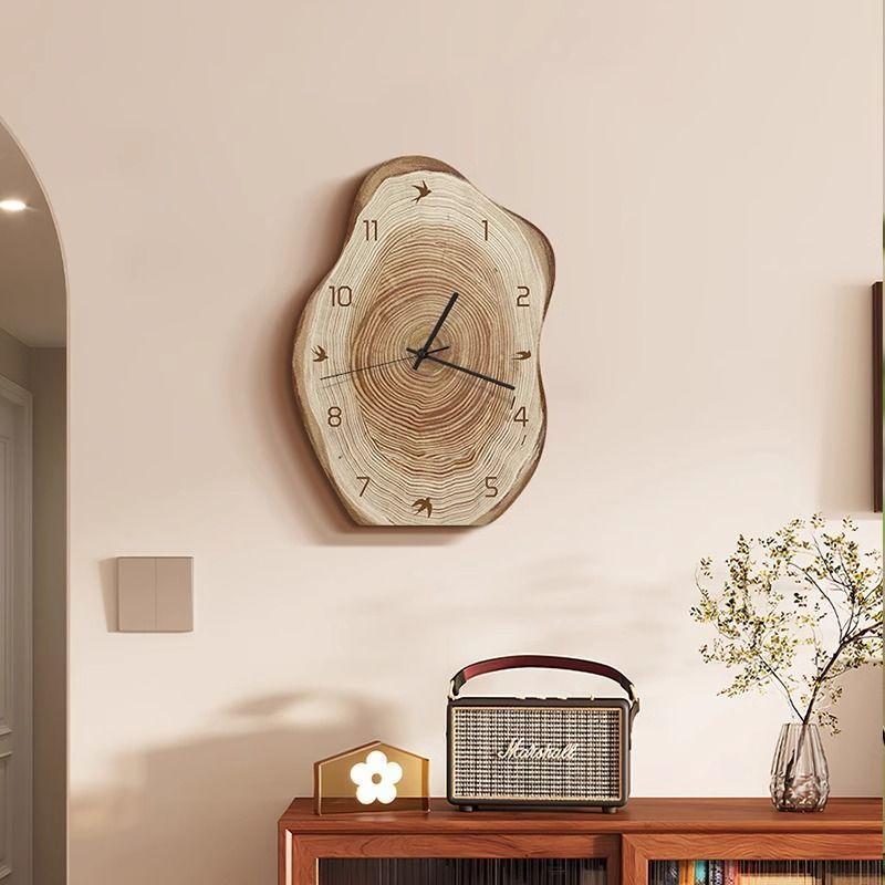 New Mid Ancient Style Clock Pendant, High End Retro Desktop Clock Pendant, 10inch Wooden Home Art Wall Clock 2025
