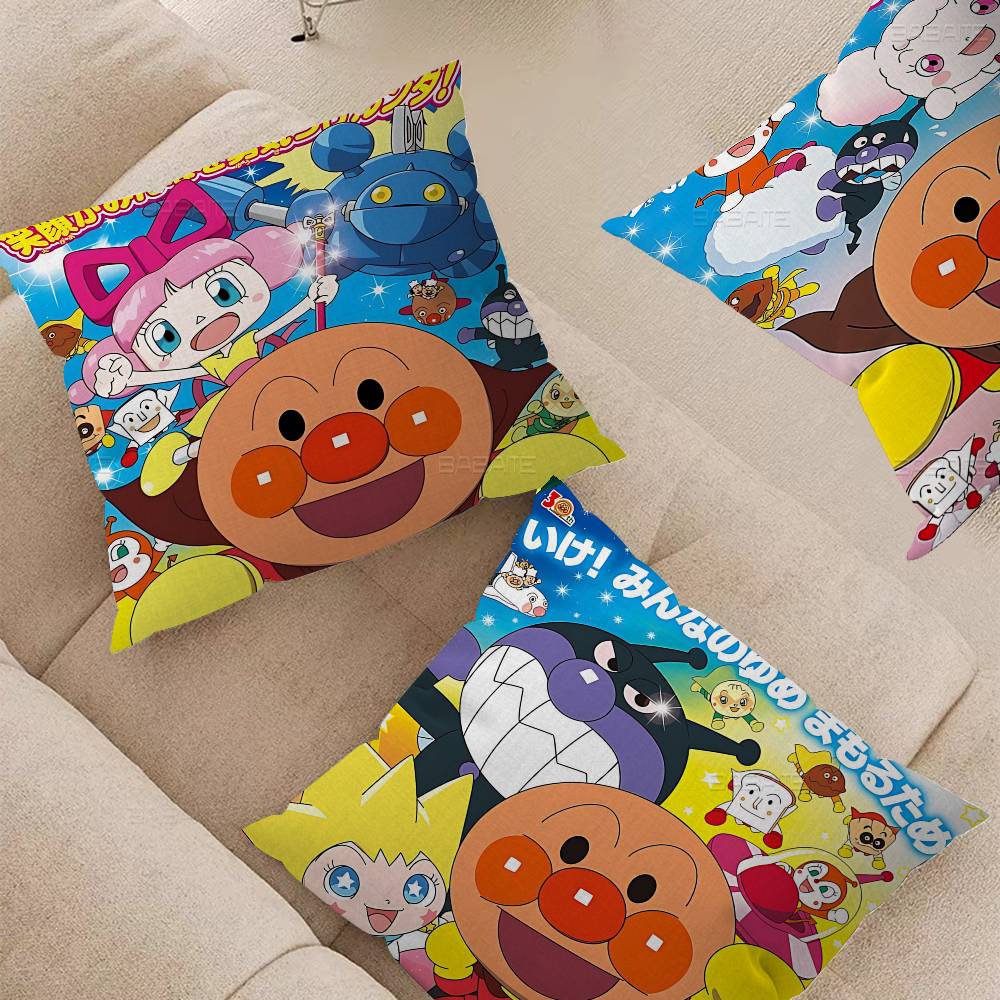 Children Anime Anpanman Personalized Picture Text Home Decorative Pillows Household Gifts 45X45Cm