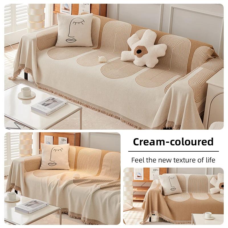 Chenille Sofa Cover Universal Couch Towel Dust Proof Sofa Cushion Cover Anti-cat Scratch Protection Cover Sofa Blanket Carpet