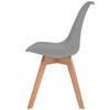 VidaXL Chaises de salle à manger 6 pcs Gris Similicuir