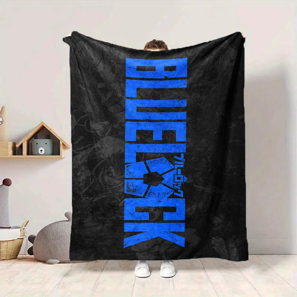 1 Stück Blue Lock Heroic Pursuit Flanelldecke, Weich und Bequem, Lässig Warm, Camping Reise, Weihnachten, Halloween Xmas Geschenk S1956 130cmx150cm