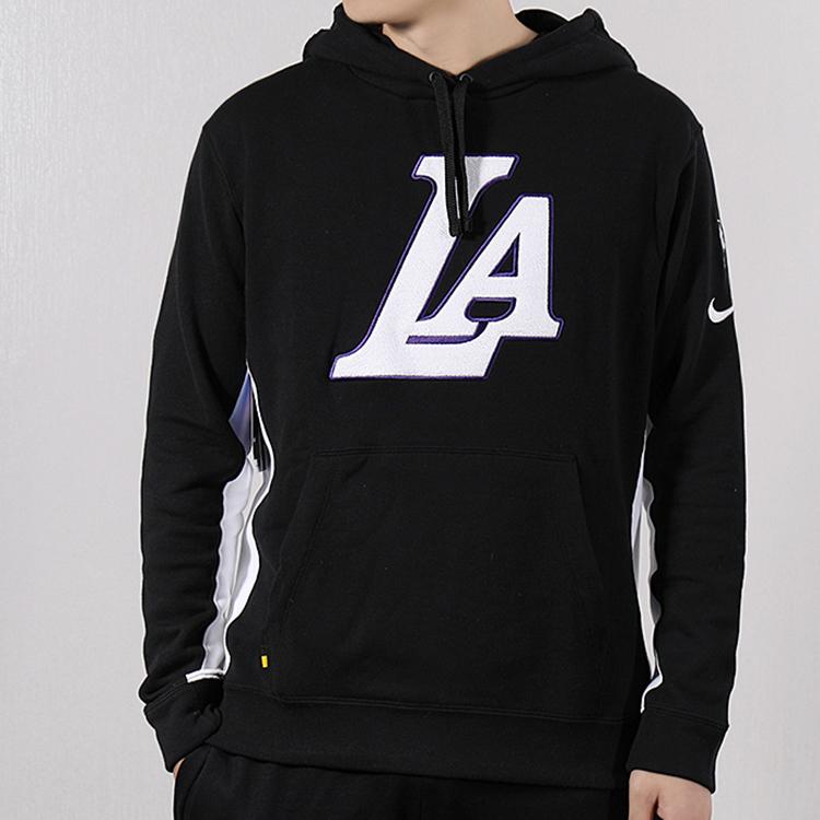 New Nike Sweatshirt Lakers Team Men's Black AJ2858-011