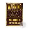 Warning Zombie Poster Danger Vintage Tin Signs Beware of Dog No Parking No Trespassing Metal Plate Garden Home Wall Decor