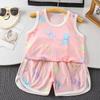 Summer Baby Mesh Vest Breathable Sleeveless Belly Protection Undershirt Thin Hollow Out Tank Top For Boys And Girls