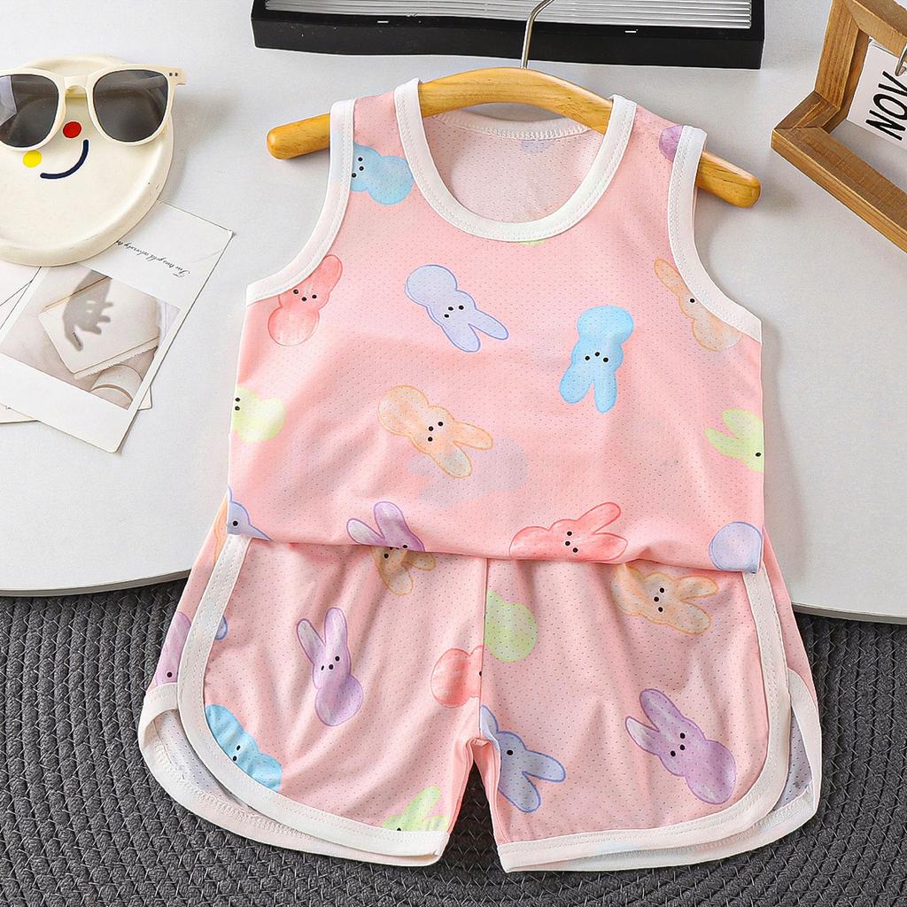Summer Baby Mesh Vest Breathable Sleeveless Belly Protection Undershirt Thin Hollow Out Tank Top For Boys And Girls
