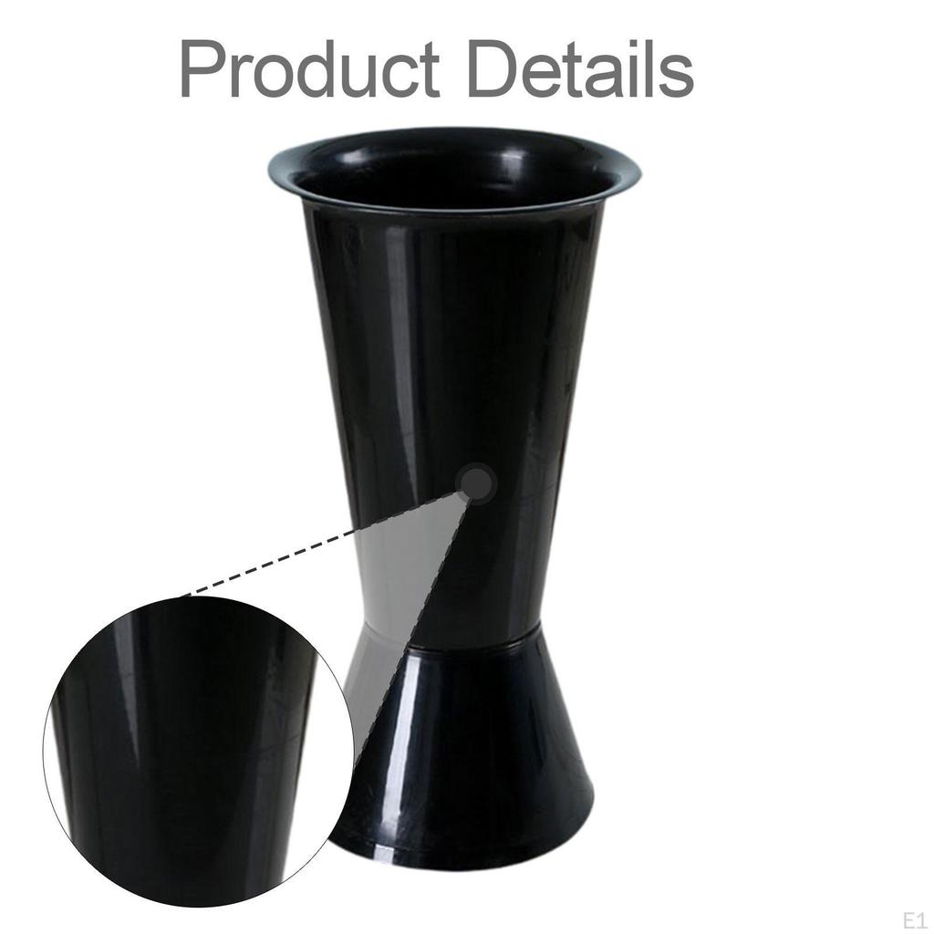 Circular Flower Bucket Vase 41cm Height Lightweight Multipurpose Accessories for Tabletop Decor 22cm