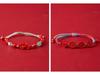 Jing Chunlan Handmade Cinnabar Red Sand Pixiu Bracelet
