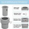 Pool Patio Umbrella Rod Adapter Stabilizer Sleeve Fit 1.35inch Umbrella Rod Ground Pool Umbrella Holder Threaded Hole