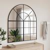 VidaXL Wall Mirror Black 100x110 Cm Arch Iron 3200612