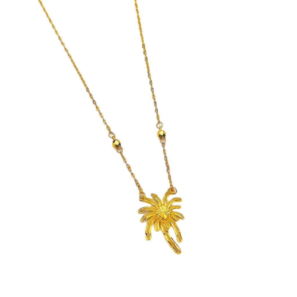 Brass Firework Tassel Necklace - Elegant Romantic Sparkle Clavicle Chain for Women 2026.