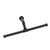 Wall Mount Clothes Rack Floating Iron Pipe Coat Hat Rack Multifunctional Clothing Hanger Black