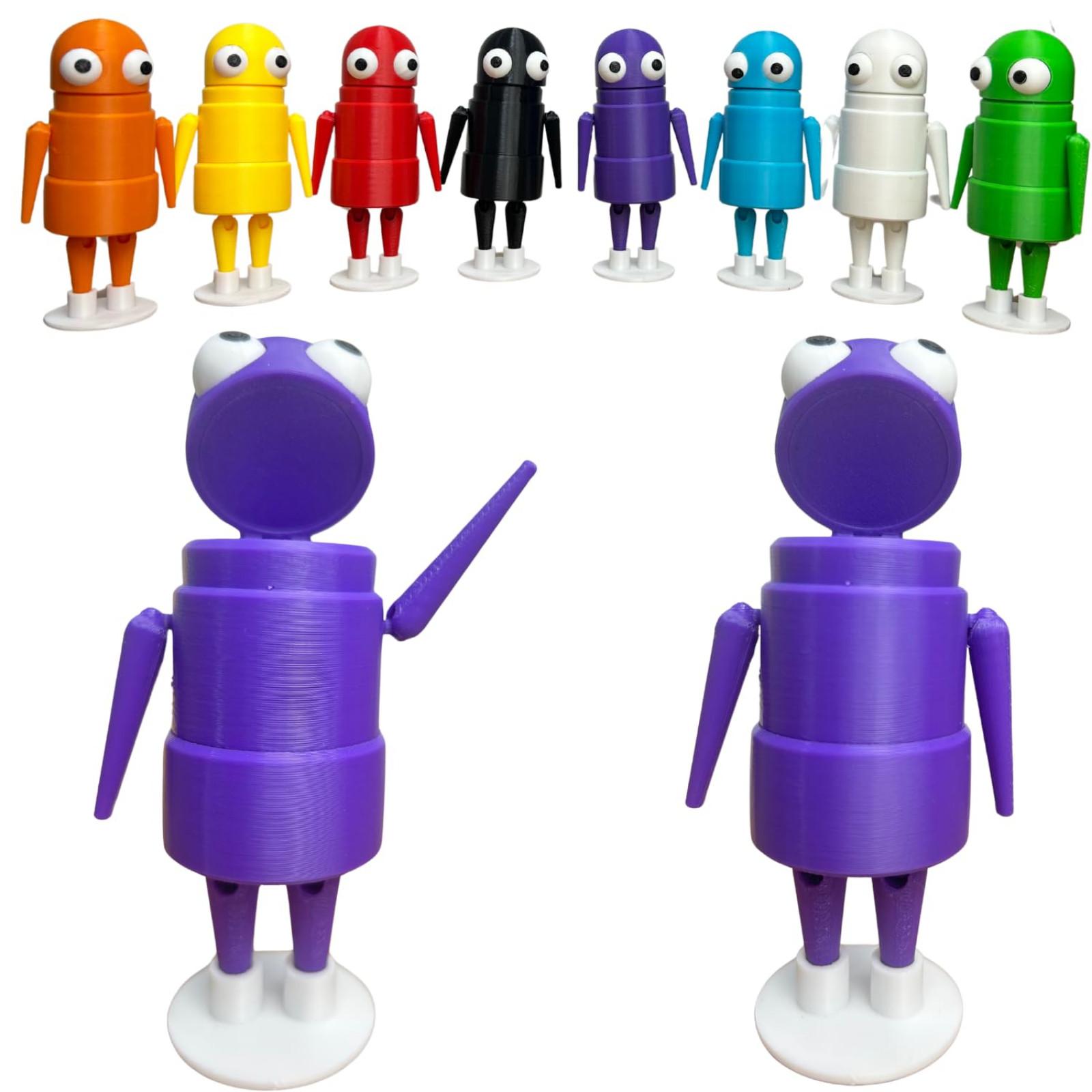 

Модели персонажей, напечатанные на 3D-принтере, коллекционные шарнирные модели игр ужасов, подходят для подарков фанатам One Size фиолетовый