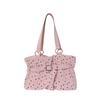 Ruffled Small Clean Minimalist Handbag, Stylish Crossbody Bag, Office Bag