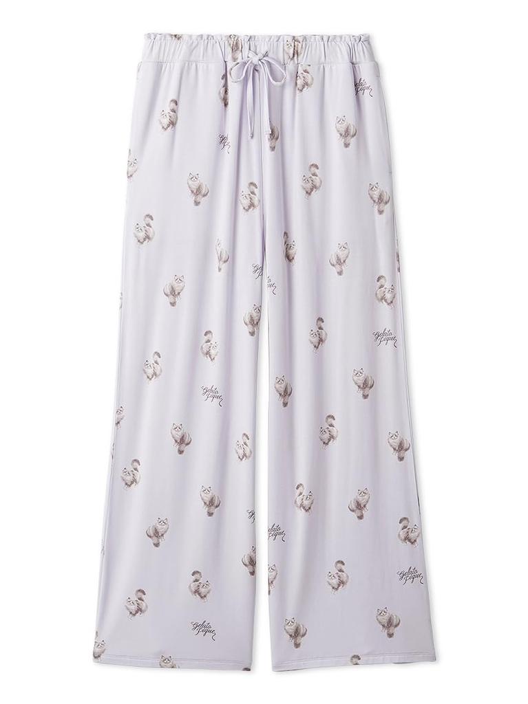 gelato pique CAT Print Long Pants PWCP252266 LAV Women's