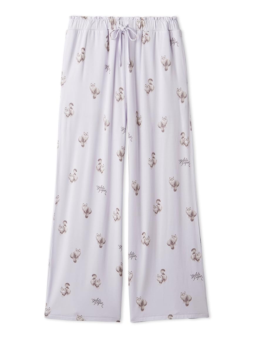 

Gelato Pique Длинные брюки с принтом кошек PWCP252266 LAV Женские