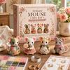 Kit per Artigianato con Perline 3D, Set per Creare Arte con Perline Fatto a Mano DIY, Mucche Carine, Uccelli, Funghi Kit di Perline per Principianti, Appassionati di Artigianato,