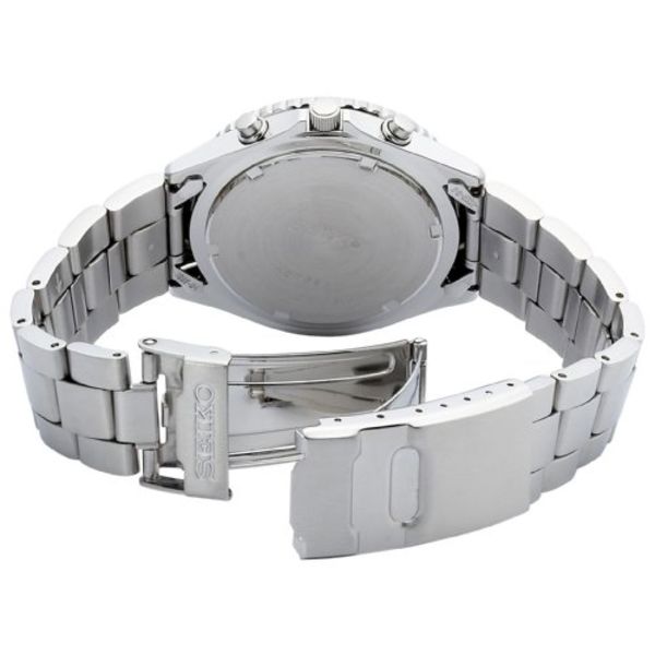 Seiko PILOT SND253PC Black Men's Watch Oversea Model Silver Band NEW from Japan