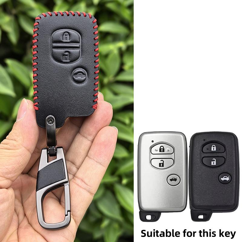 

Leather Car Fob Key Case Holder Cover Shell For Toyota Camry Prius Land Cruiser Prado 150 Crown For Subaru Foreste Xv Remote