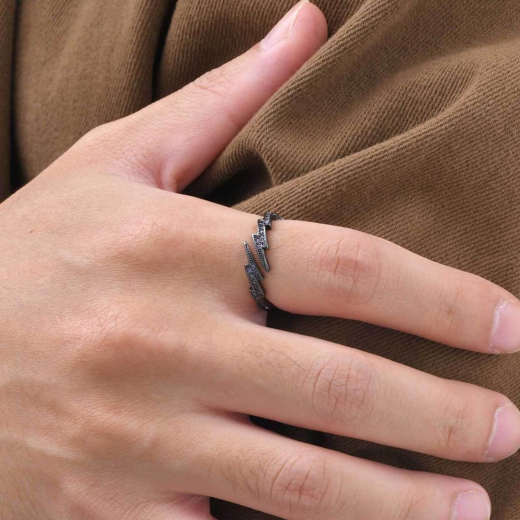 Charm Ring For Men Women Gift Flash CZ Open Adjust Ring Mirco Paved 5A Cubic Zircon Fashion Classic Jewelry Accessories
