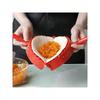 1pc Red Plastic Dumpling Mold, Pastry Pressure Mold, Suitable For Baking Tools