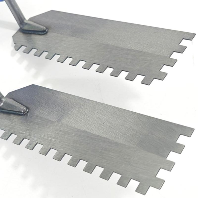 Spatola Metallica a Denti Multipli Pennello Raschietto per Miglioramento Pareti Casa Riparazione Intonaco Cartongesso Strumento per Stuccatura Edilizia