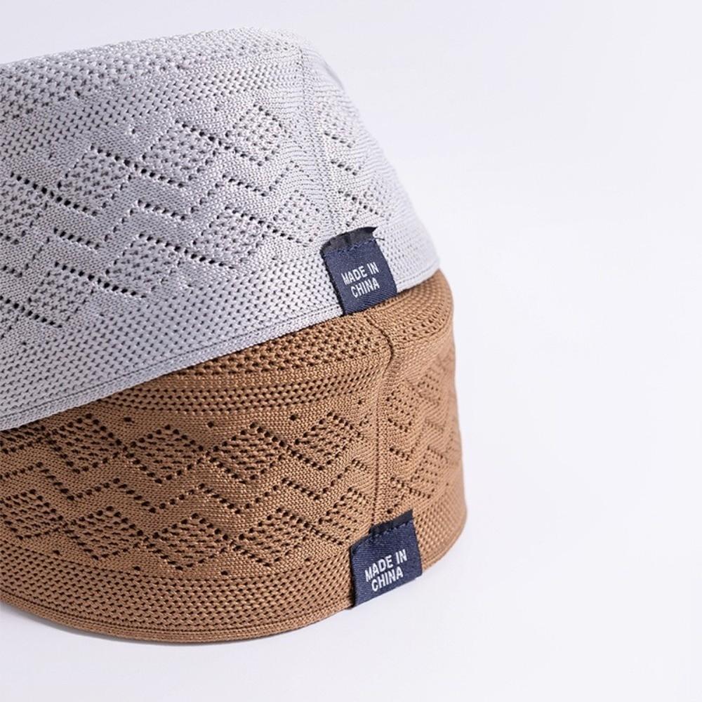 Cotton Ethnic Hat Mesh Summer Hat New Flat Top  Men