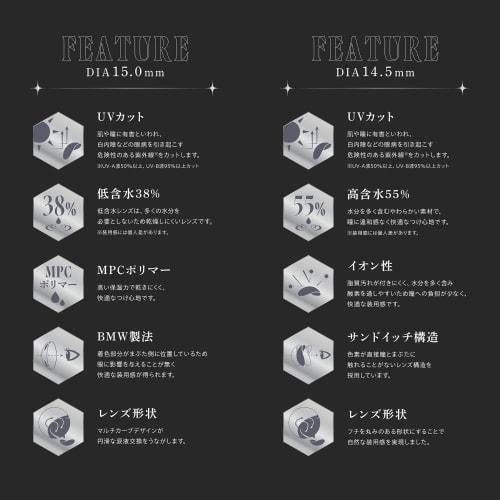 [RESAY Official Store] Seisei (Tamuka Seika) Produced & Image Model Colored Contact Lenses RESAY 1DAY 10 Lenses Silver Wolf -2.75