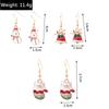 European and American Christmas Earrings: Santa, Tree, Snowman, Snowflake, Gloves