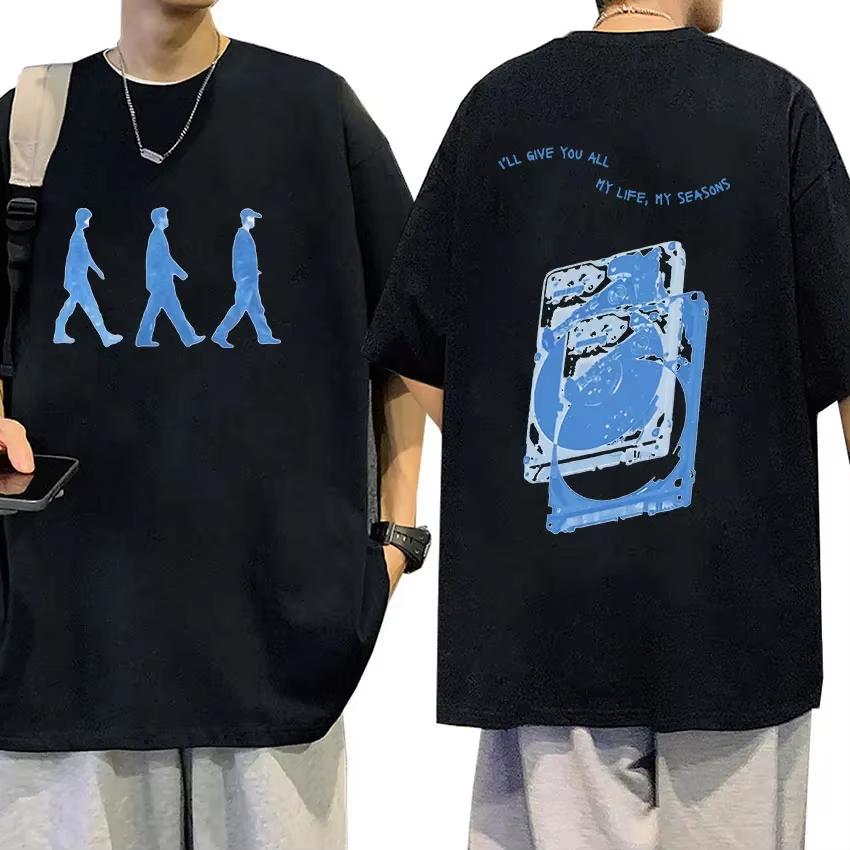 2025 Summer Wave To Earth Cat 003 2024 World Tour Album Print T Shirts Men Women Retro Fashion 100 Pure Cotton Printed Tshirt