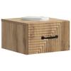 Wall Mounted Nightstand Artisan Oak 34.5 x 33 x 20 cm