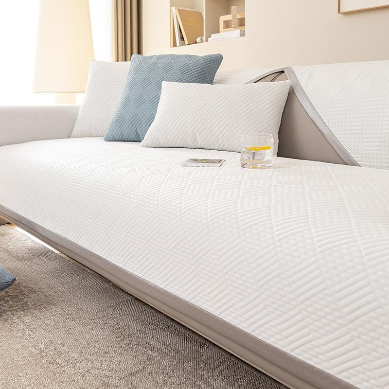 Ledový hedvábný polštář na pohovku, letní lehký luxus, moderní luxusní potah na pohovku, protiskluzová chladivá podložka, podsedák, potah na opěradlo, ručník