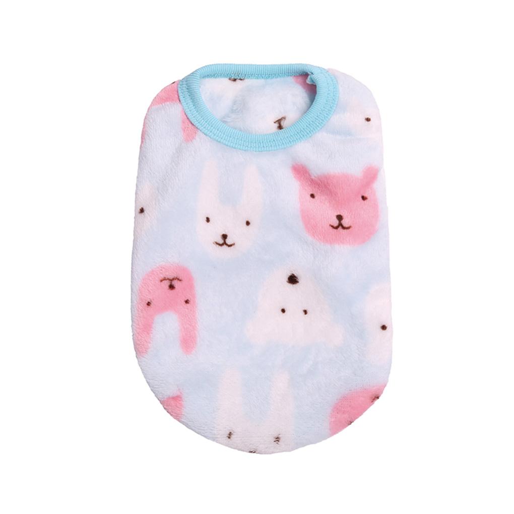 

Pet Clothes Coral Velvet Vest Vests with Cute Patterns Clothing Fashionable Windproof Breathable Wearing for Winter Autumn m,type 3