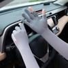 Sun Protection Summer Long Arm Covers Thin Anti-UV Arm Sleeves Half Finger Ice Sleeves  Driving