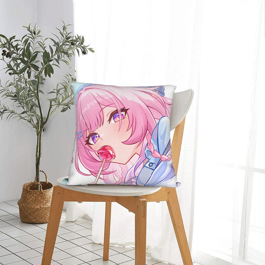 Pillow Case Honkai Star Rail Print Pillow Cover For Sofa Bedroom Home Decor Kawaii Pillowcases