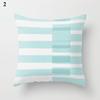 Light Blue Green Mint Color Geometric Printing Pattern Cushion Cover Home Living Room Sofa Decoration Square Pillow Pillow Cover
