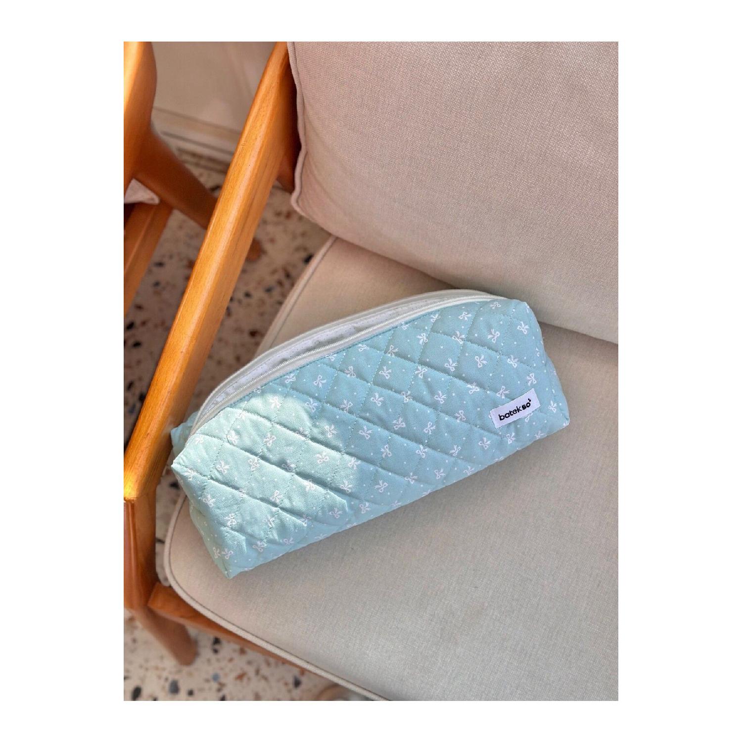 

Travel Case For Hair Stylers With Green Ribbon Pattern - Size Xl чистий