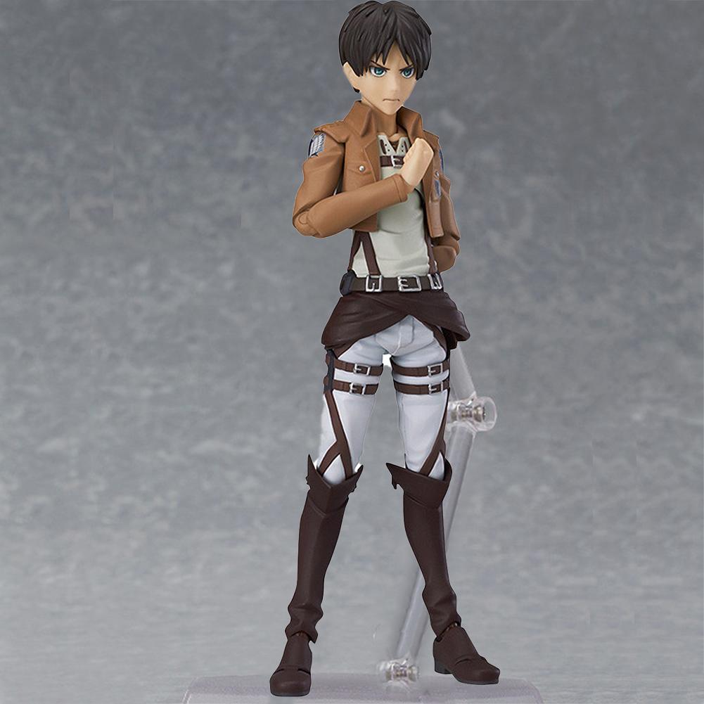 Anime Titan figure Eren Jaeger Levi action figure Eren Jaeger Levi figurine Doll PVC Super Mobile Model Toy Collect Statue Gift