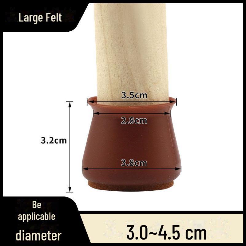 Silicone Wear-Resistant Chair & Table Leg Covers - Thickened, Anti-Fall Foot Pads