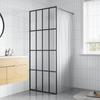 Shower Screen Frosted Tempered Glass 80x195 Cm