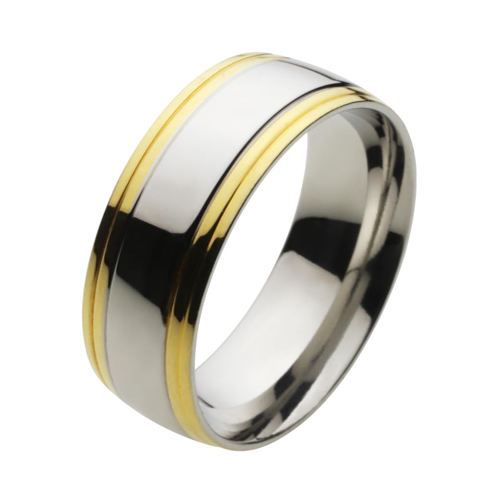 

Кольцо Gold Line из стали fr6064 21 [Figmart] [Аксессуар из нержавеющей стали] №.